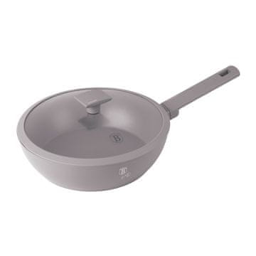 Berlingerhaus Duboka tava s titanskom površinom i poklopcem, 24 cm, Taupe kolekcija