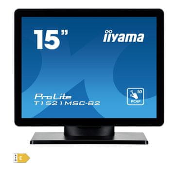 iiyama ProLite T1521MSC-B2 38cm (15") TN XGA P-CAP zvučnici informacijski / interaktivni monitor osjetljiv na dodir