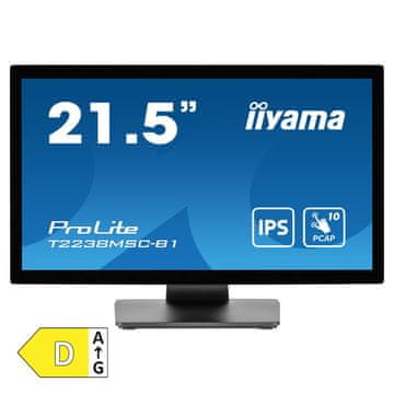 iiyama ProLite T2238MSC-B1 54,5cm (21,5") FHD IPS HDMI/DP zvučnici informacijski / interaktivni monitor na dodir