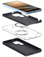 Spigen Silicone Fit (MagFit) maska za Galaxy S25 Ultra, crna (ACS09017)