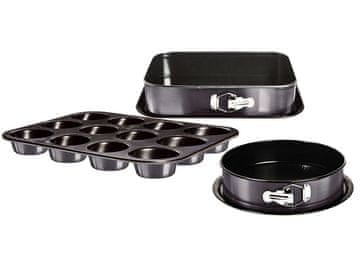 Berlingerhaus Pekarski kalupi s titanskim premazom, set od 3, Carbon PRO Line