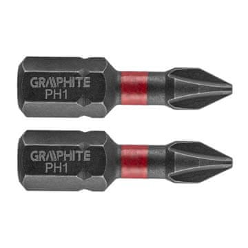 slomart GRAPHITE udarni bit PH1 x 25 mm, 2 kom