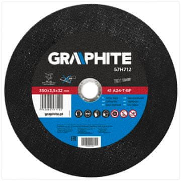 Topex Metalna rezna ploča 350 x 3,5 x 32,0 mm, 41 A24-T-BF