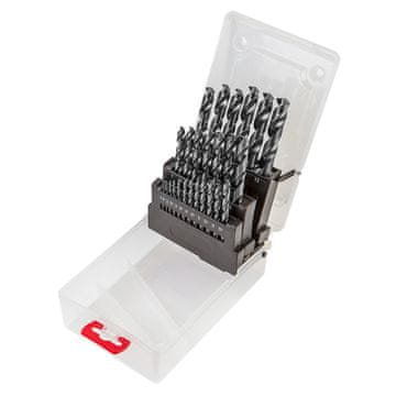 HSS-G svrdla za metal, 1,0-13,0 mm, set od 25