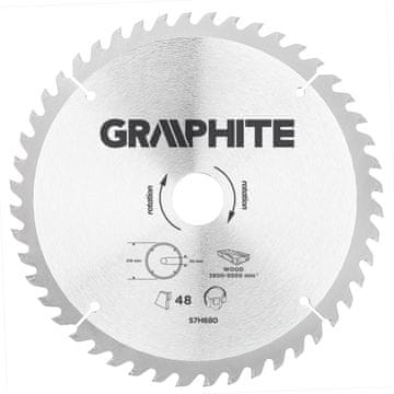 slomart GRAPHITE List kružne pile, vidia, 216 x 30 mm, 48 zuba