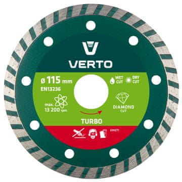 Dijamantni disk 115 x 22,2 mm, turbo