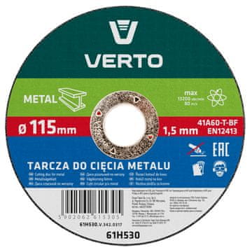 Metalna rezna ploča 115 x 1,5 x 22,2 mm