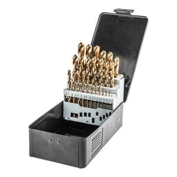 HSS-TiN svrdla za metal 1,0-13,0 mm, set od 25
