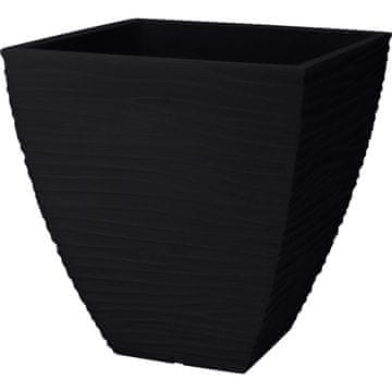 ProGarden 40 cm rebrasti vanjski saksija, antracit