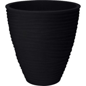 ProGarden 40 cm rebrasti vanjski saksija, antracit