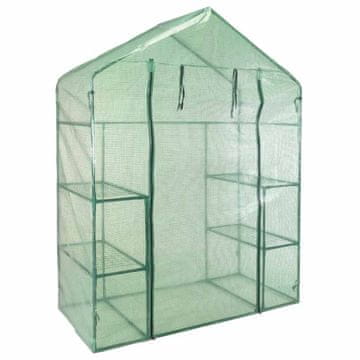 ProGarden Vrtna staklenik s ulazom i 4 police, 143 x 73 x 195 cm