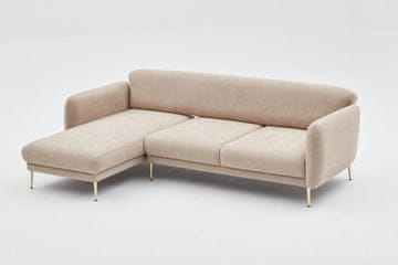 Atelier Del Sofa Kutna garnitura na razvlačenje, Bež Zlato, Simena Left - Beige