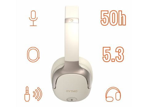  Manta Rytmo Elegance naglavne slušalke, Hybrid ANC, USB-C