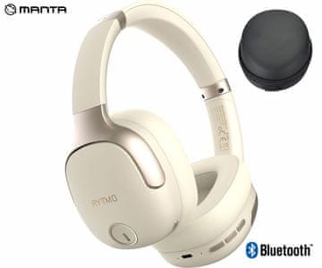 Manta Rytmo Elegance slušalice, Hybrid ANC, USB-C, Creamy beige