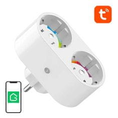 Gosund Dvojna pametna WiFi vtičnica do 3680W Tuya Alexa Google Assistant
