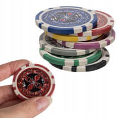 Kruzzel XXL Texas Holdem poker set od 500 žetona od aluminija. kofer