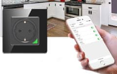 Avatto Smart Wifi Wall Outlet 16A Tuya Black Alexa Google Assistant