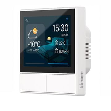 Sonoff Zidni WiFi prekidač i termostat LCD osjetljiv na dodir bijeli eWeLink Alexa Google Assistant