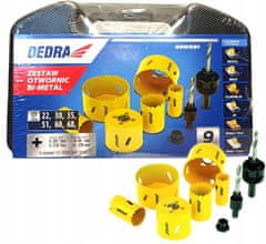 Dedra Bimetalni set univerzalnih pila za rupe 22-68mm