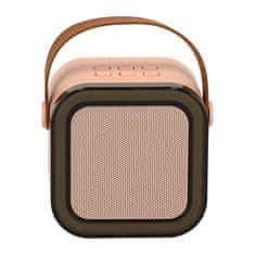 Luniks Bluetooth karaoke set sa zvučnikom i 2 mikrofona – 6W, roza