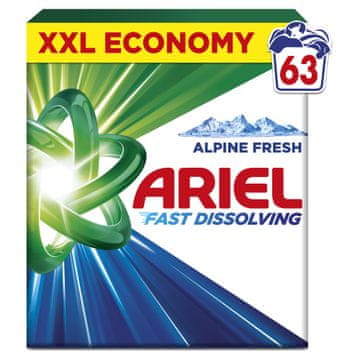 Ariel Alpine Fresh prašak za rublje 3.465kg, 63 pranja