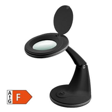 Goobay radna stolna svjetiljka s povećalom 1,75x 6W 450lm LED crna