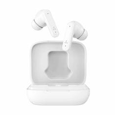 S-box Bijele bluetooth slušalice s mikrofonom, ANC LCD zaslonom, EB-TWS08-W