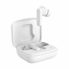 S-box Bijele bluetooth slušalice s mikrofonom, ANC LCD zaslonom, EB-TWS08-W