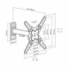 S-box zidni nosač za monitor LCD-221-2 crni