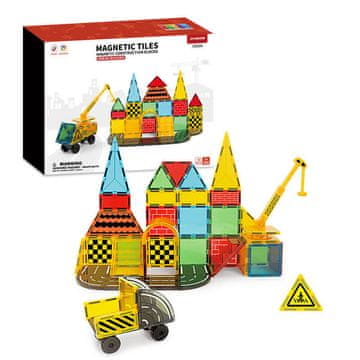 Magnetic Tiles Magnetski set za gradnju Dream Builder 50 dijelova - Magnetne pločice