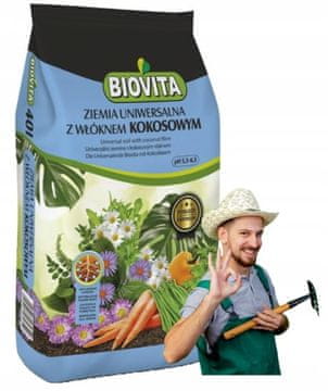 BioVita Zemlja za sjetvu s kokosovim vlaknima 50L Prirodni supstrat za prošivanje