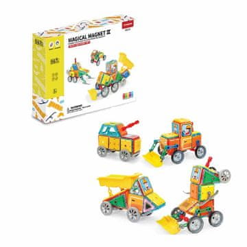 Magnetic Tiles Magnetni set za gradnju Teška oprema 98 dijelova - Magični magnet II