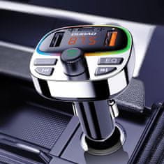 DUDAO R2PRO Plus Bluetooth Transmitter auto punjač, crno/srebro
