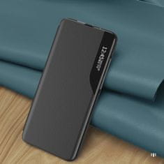 MG Eco Leather View preklopna maska za Samsung Galaxy S25, crno