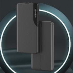 MG Eco Leather View preklopna maska za Samsung Galaxy S25, plava