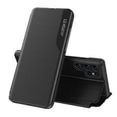 MG Eco Leather View preklopna maska za Samsung Galaxy S24 FE, crno