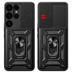MG Hybrid Armor Camshield maska za Samsung Galaxy S25 Ultra, crno