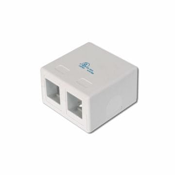 Digitus utičnica 2x RJ45 mini AT-AG 302A-WH
