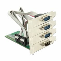 Delock kartica PCIe Serijski 4x RS232 + Niskoprofilni 89557