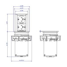 Bachmann ELEVATOR potopni stup 2x240V 928.002