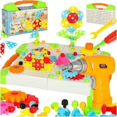 Ikonka Aga Dječja mozaik puzzle s odvijačem 181 kom