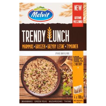 Melvit Trendy Lunch Mhammas grašak, šumske gljive, majčina dušica, 400 g (4 vrećice)