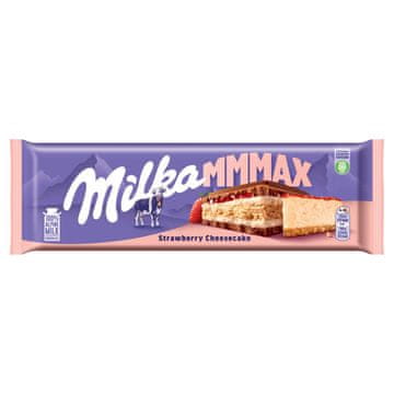 Mondelez Milka Mmmax keks s nadjevom od kolača od sira i nadjevom od jagode u mliječnoj čokoladi 300 g