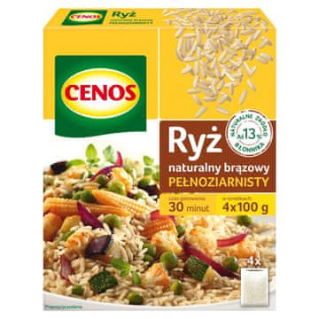 Cenos riža prirodna smeđa punozrnata 400 g (4 x 100 g)