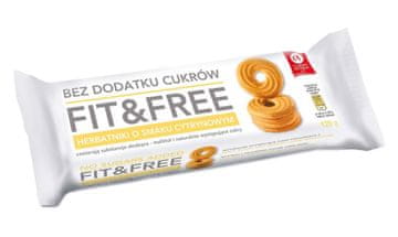 CUKRY NYSKIE Fit i Free keksi s limunom bez šećera, 120 g