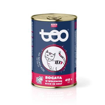 Mokra hrana za mačke TEO bogata govedinom 415 g
