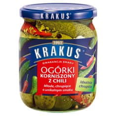 Agros Krakus kornišoni s čilijem 500 g