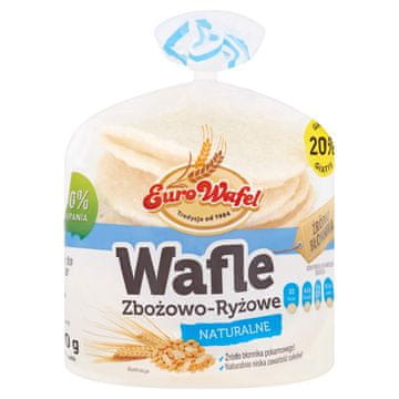 Eurowafel vafli od žitarica i riže, prirodni, 70 g