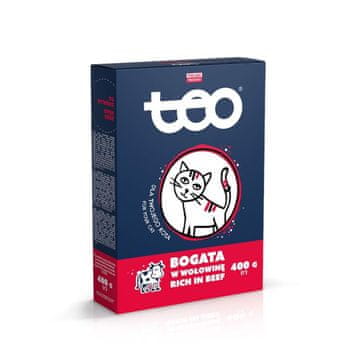 Suha hrana za mačke TEO bogata govedinom 400 g