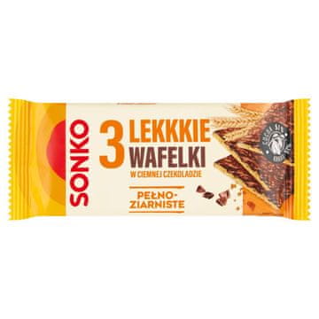 Sonko lagani vafli od cjelovitog zrna u tamnoj čokoladi 36 g (3 komada)